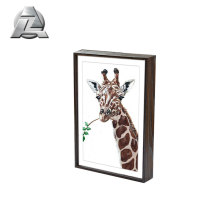 aluminum material wood color photo frames on the wall shop online